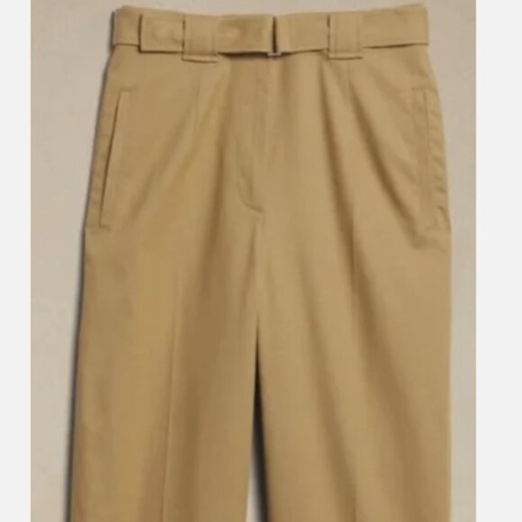 Banana Republic Oceanside Wide-Leg Cropped Pant Plus Size 20 Tan Women's - Picture 1 of 4
